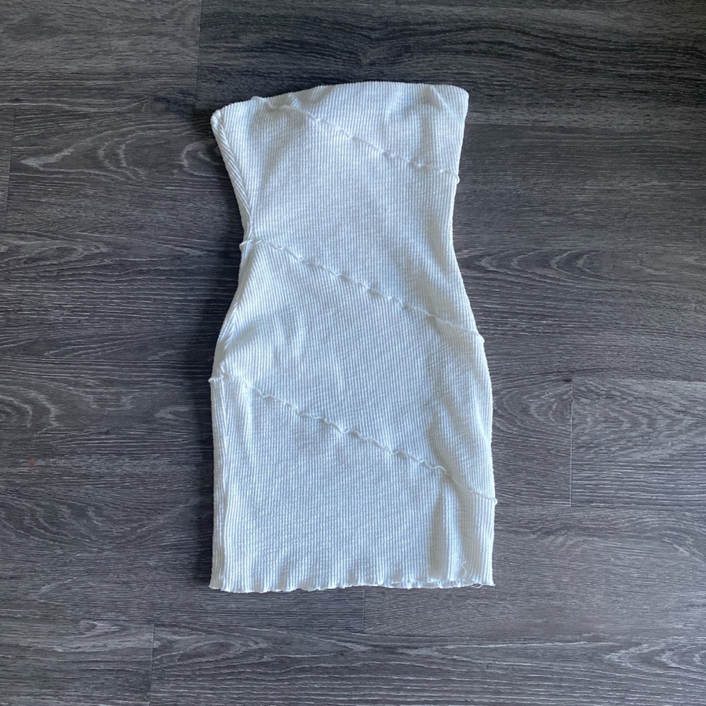 White Princess Polly strapless dress